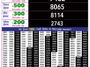 Rajshree 10 Evening lottery 05.40 PM 08.08.2026