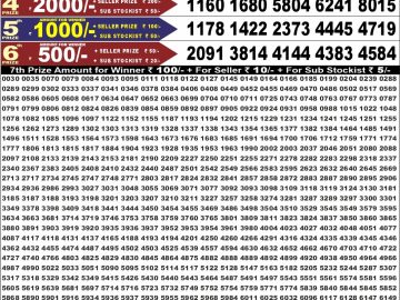 Dear 50 lottery Result 11.08.2026 6:30PM
