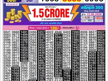 Golden Star Tuesday lottery 08.30PM 11.08.2026