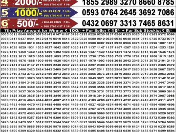 Dear 50 lottery Result 16.08.2026 6:30PM