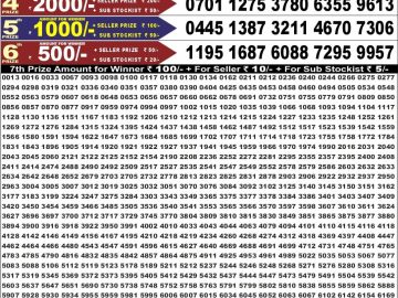Dear 50 lottery Result 17.08.2026 6:30PM