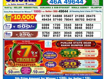 Dear lottery 1 PM Result 18.08.2026