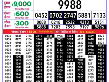 Rajshree Monday Weekly lottery 08.00PM 24.08.2026