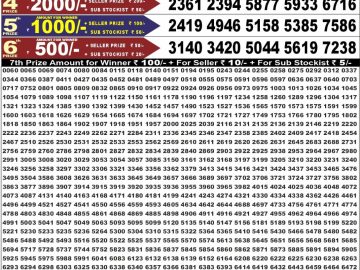 Dear 50 lottery Result 26.08.2026 6:30PM