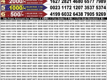 Dear 50 lottery Result 27.08.2026 6:30PM