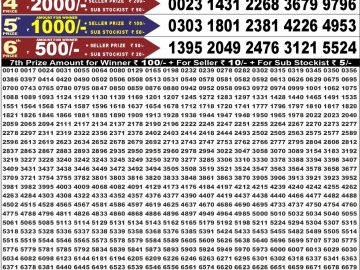 Dear 50 lottery Result 28.08.2026 6:30PM