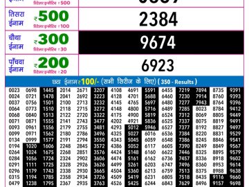 Rajshree Ravi Weekly lottery 09.00PM 30.08.2026