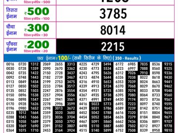 Rajshree Som Weekly lottery 09.00PM 17.08.2026