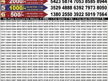 Dear 50 lottery Result 01.09.2026 6:30PM