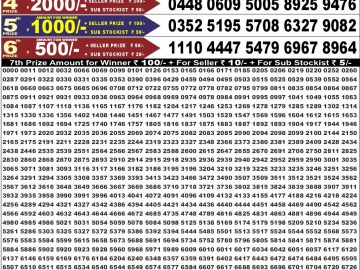 Dear 50 lottery Result 03.09.2026 6:30PM
