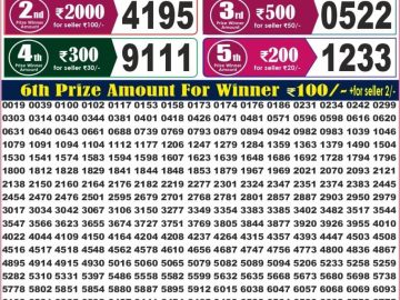 Labh laxmi Lottery Result 4PM 06.09.2026