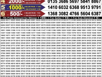 Dear 50 lottery Result 06.09.2026 6:30PM