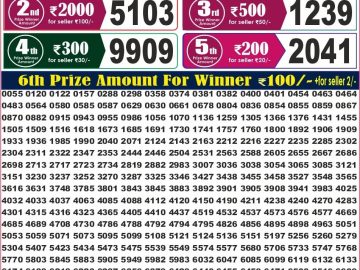 Labh laxmi Lottery Result 4PM 11.09.2026