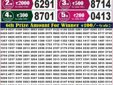 Labh laxmi Lottery Result 4PM 12.09.2026