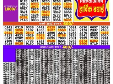 Golden Star Wednesday lottery 08.30PM 16.09.2026