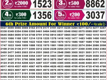 Labh laxmi Lottery Result 4PM 17.09.2026