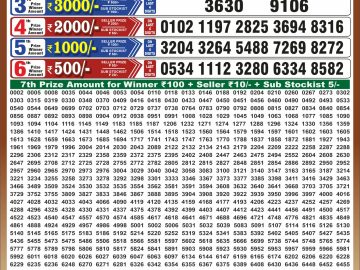 Dear 50 lottery Result 17.09.2026 6:30PM