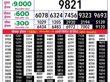 Rajshree Wednesday Weekly lottery 08.00PM 23.09.2026