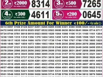 Labh laxmi Lottery Result 4PM 24.09.2026