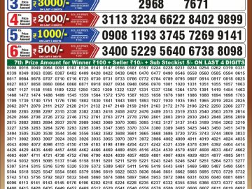 Dear 50 lottery Result 29.09.2026 6:30PM