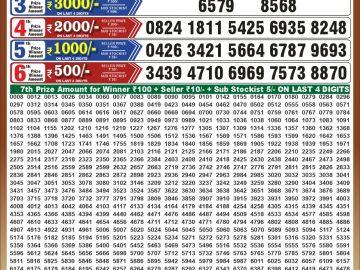 Dear 50 lottery Result 01.10.2026 6:30PM