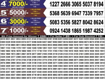 Punjab State Dear 100 monthly result 7 PM 13.10.2026