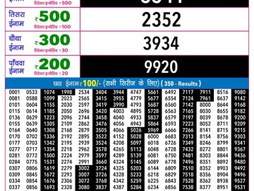 Rajshree Ravi Weekly lottery 09.00PM 18.10.2026
