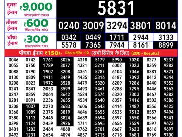 Rajshree Friday Weekly lottery 08.00PM 23.10.2026