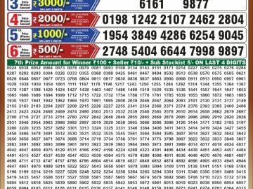 Dear 50 lottery Result 27.10.2026 6:30PM